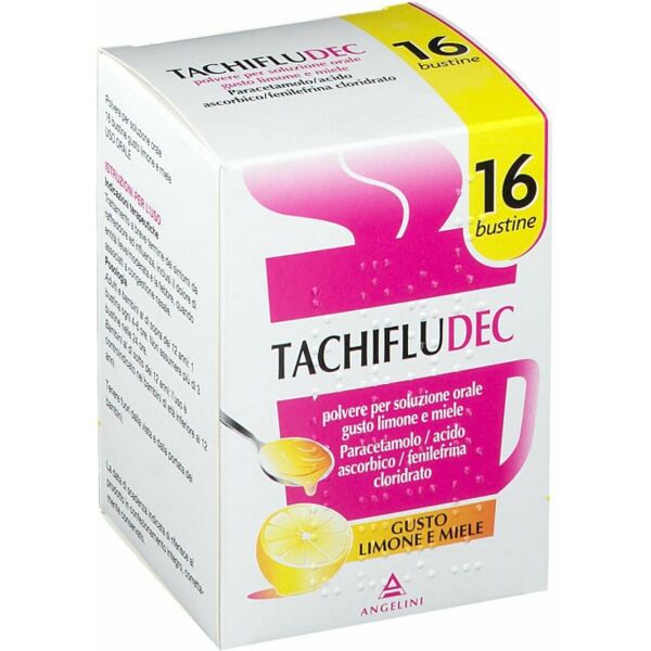 tachipirina tachifludec gusto limone miele 16 bustine