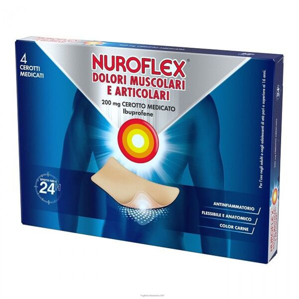 nurofen nuroflex 200 mg ibuprofene 4 cerotti