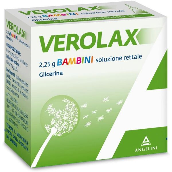 verolax bambini soluzione rettale 2,25 gr glicerina 6 clismi