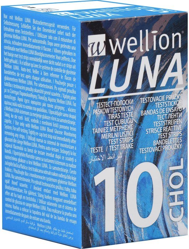 wellion luna choles strips 10 pezzi