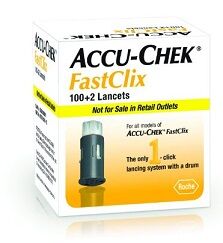 accu-check accu-chek fastclix lancette pungidito 100+2 pezzi