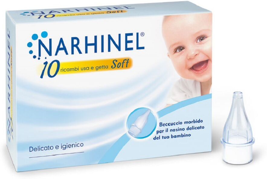 narhinel 10 ricariche usa e getta soft aspiratore nasale