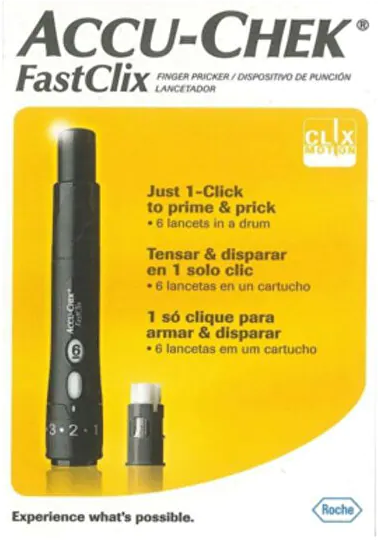 accu-check accu-chek fastclix kit misurazione della glicemia