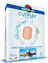 master aid cutiflex acqua stop medicazione in poliuretano elastica e trasparente 7x5 cm 5 p