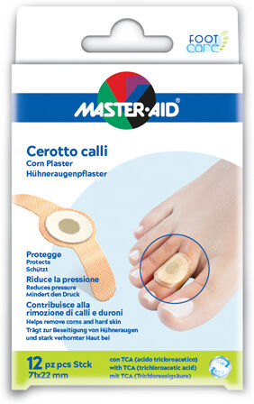 master aid master-aid cerotto callifugo 12 pezzi