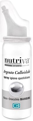 nutriva argento colloidale spray pulizia naso e orecchie bambini 30 ml