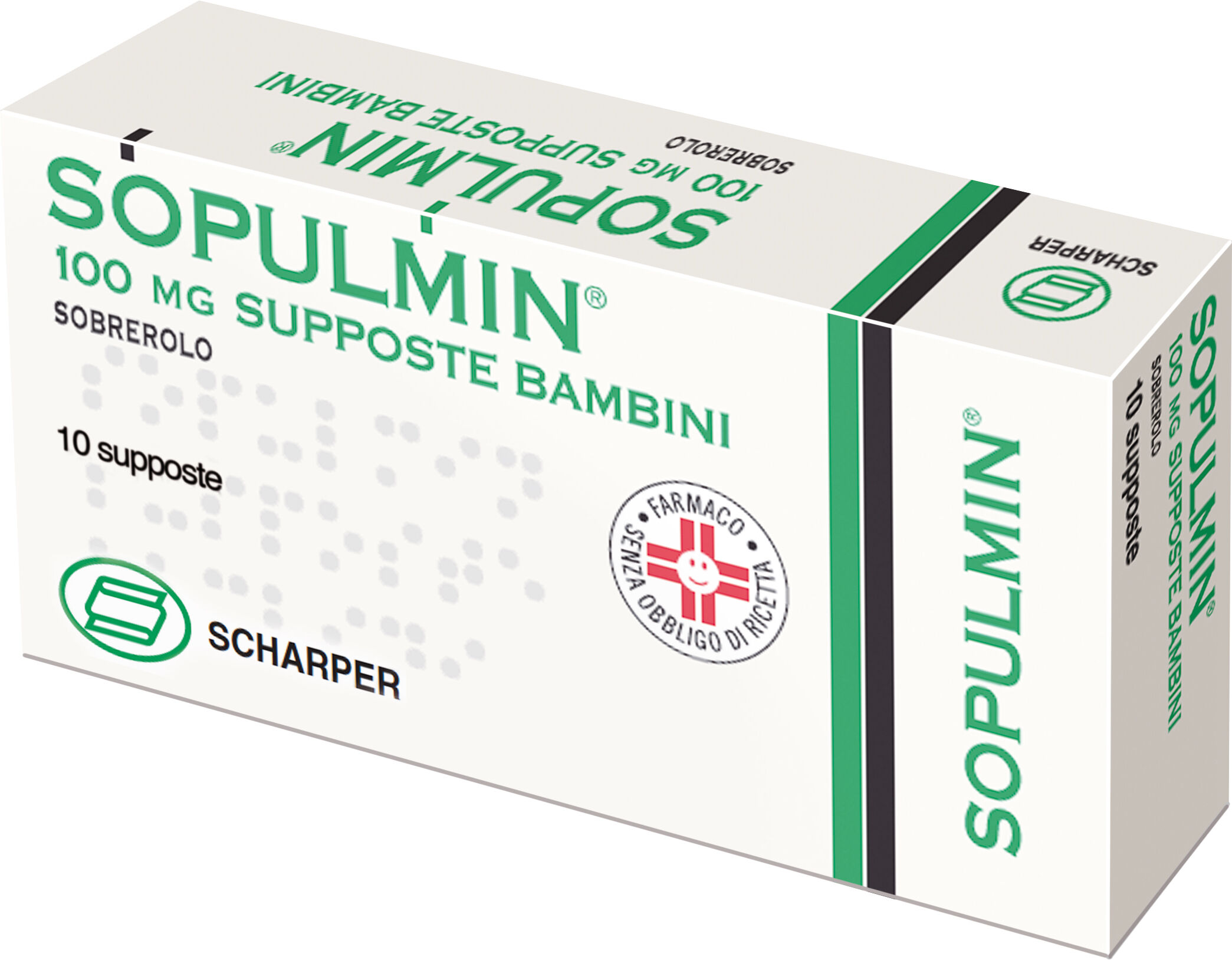 sopulmin bambini 100 mg 10 supposte