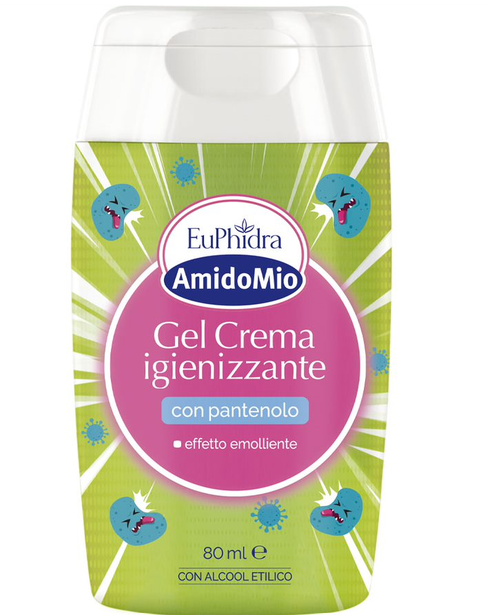 euphidra amidomio gel crema igienizzante mani 80 ml