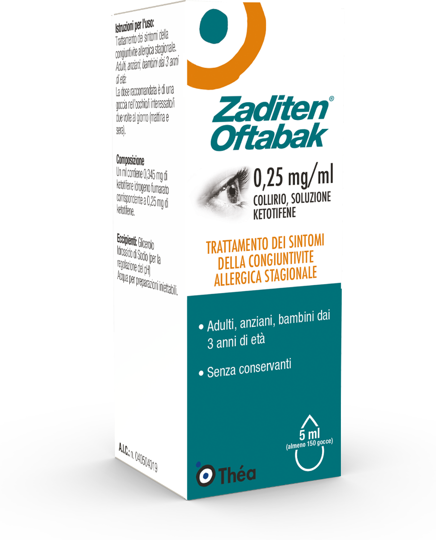 thea zaditen oftabak 0,25 mg/ml collirio 5 ml