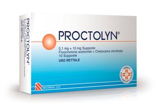 Proctolyn 0,1 + 10 mg 10 Supposte