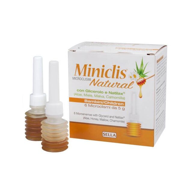 Sella Miniclis Natural Bambini Lassativo 6 Microclismi