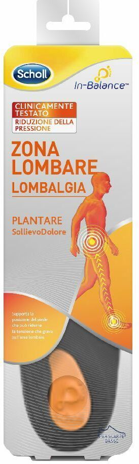 Scholl Zona Lombare Plantare per Lombalgia Taglia M 2 Pezzi