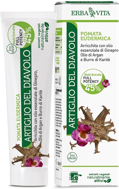 Erba Vita Pomata Eudermica Artiglio Del Diavolo Lenitiva 50 ml