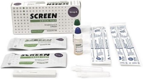 Screen Italia Test Rapido Streptococco Tampone Faringeo Screen 2 Pezzi