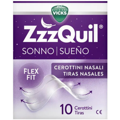 Cerotti Nasali Vicks ZzzQuil per un Sonno Migliore - 26 Pz Cerotti Nasali Vicks ZzzQuil per un Sonno Migliore - 26 Pz