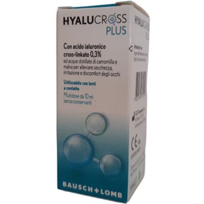 Bausch & Lomb Hyalucross Plus - Collirio 10ml per Secchezza e Irritazione Bausch & Lomb Hyalucross Plus - Collirio 10ml per Secchezza e Irritazione