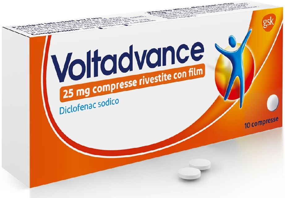 Voltaren Voltadvance 25 mg Diclofenac 10 Compresse Rivestite