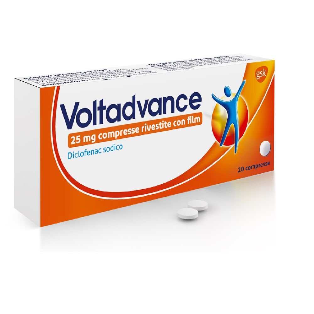 Voltaren Voltadvance 25 mg Diclofenac 20 Compresse Rivestite