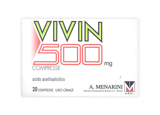Vivin 500 mg Acido Acetilsalicilico 20 Compresse