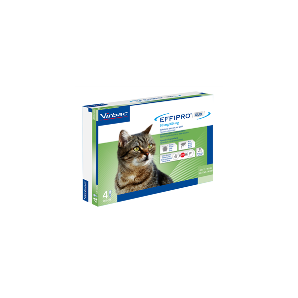 virbac effipro duo gatto 4x0,50ml