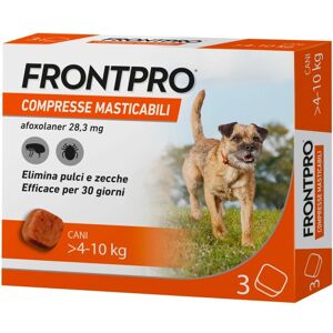 Frontline Frontpro 3 Compresse Masticabili 28,3mg Cani 4-10kg