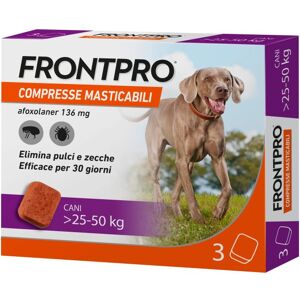 Frontline Frontpro 3 Compresse Masticabili 136mg Cani 25-50kg