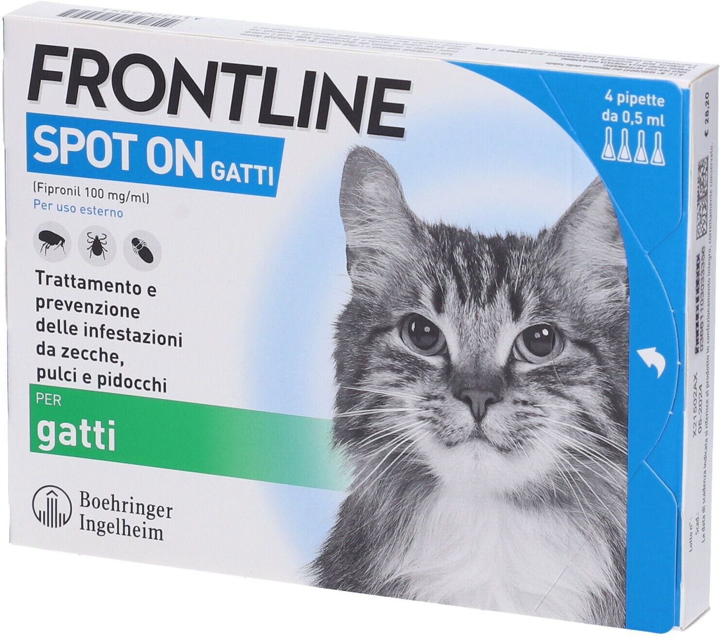 Frontline Spot On Per Gatti 4X0,50Ml