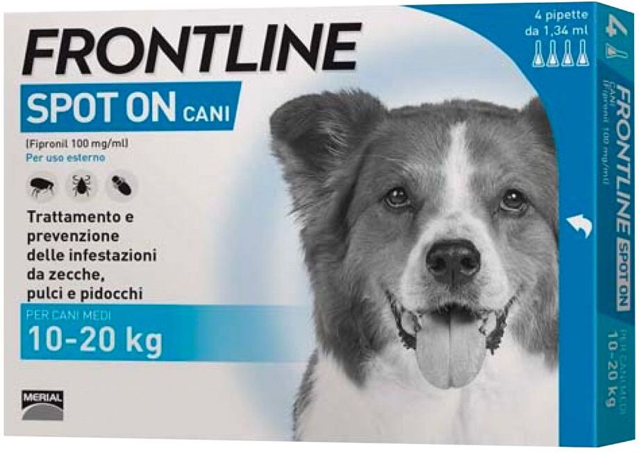 Frontline Spot On Per Cani 4 Pipette 1020 Kg