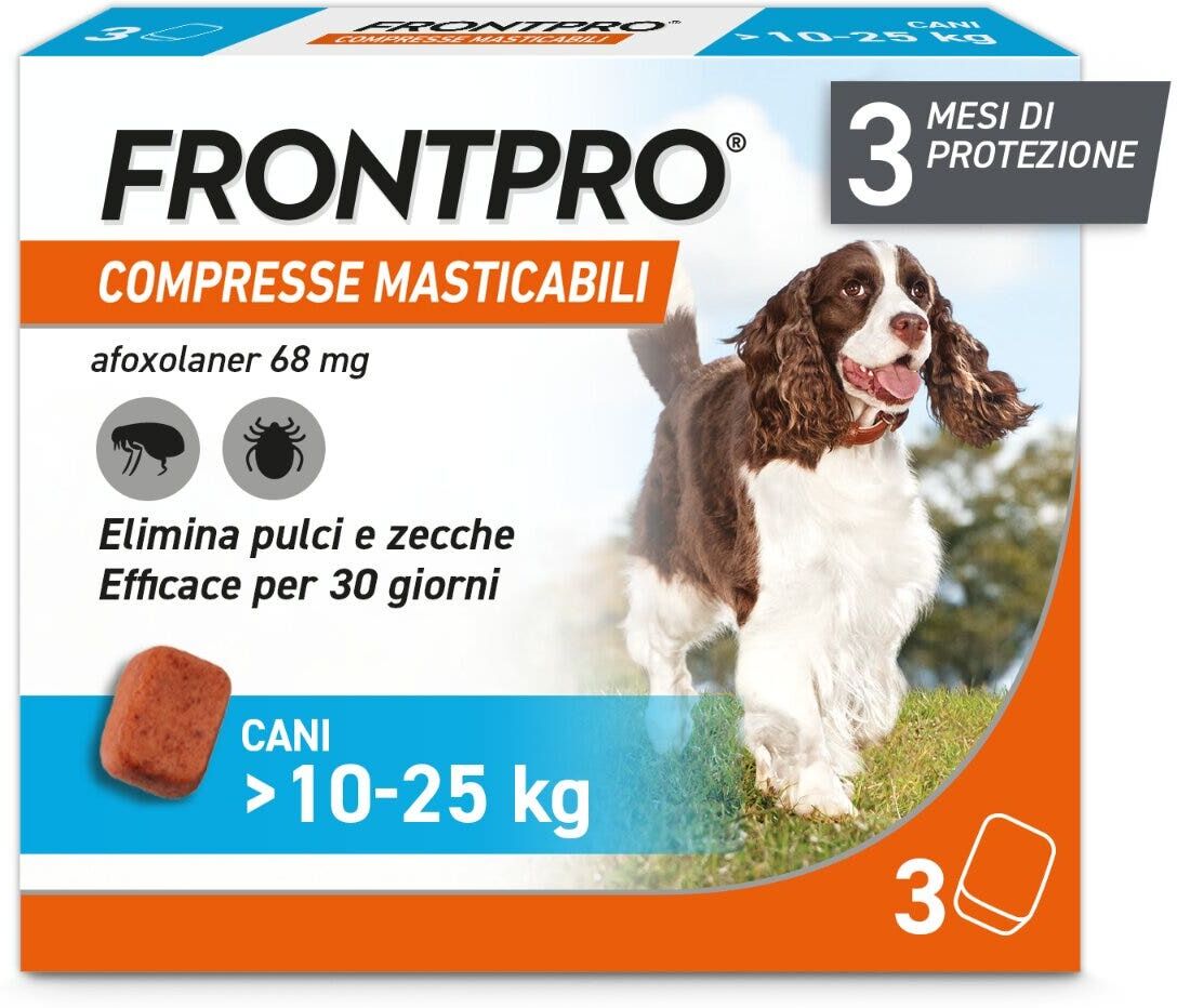 Frontline Frontpro Cane Da 10Kg A 25Kg 3Cpr 68Mg