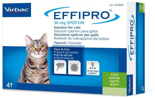 Virbac Effipro Spoton Gatto 4X0,50Ml