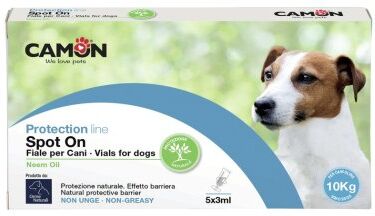 Camon Fiale Spoton Per Cani Olio Di Neem 5 Fiale Fino A 10 Kg