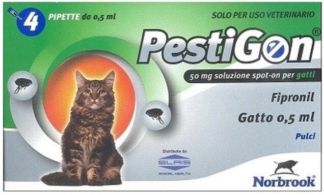 Pestigon Antiparassitario 4 Pipette Gatto 210 Kg