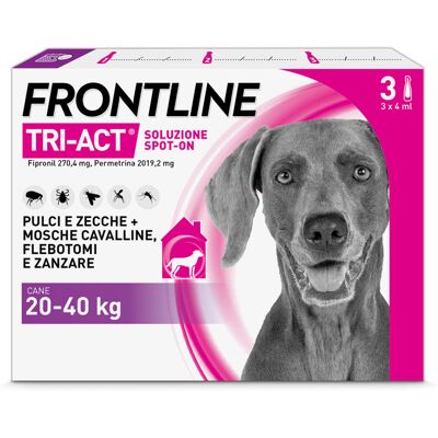 Boehringer Ingelheim Frontline Tri-Act Soluzione antiparassitaria per cani - 20-40kg Boehringer Ingelheim Frontline Tri-Act Soluzione antiparassitaria per cani - 20-40kg