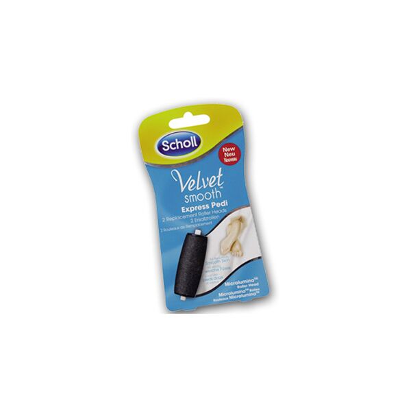 scholl velvet soft ricariche extra esfolianti con cristalli di diamante 2 pezzi