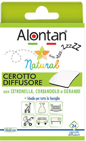 Alontan Natural Cerotto Diffusore Anti Zanzare 24 Pezzi