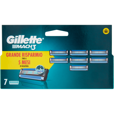 Gillette Mach3 Lame 7Pz Gillette Mach3 Lame 7Pz