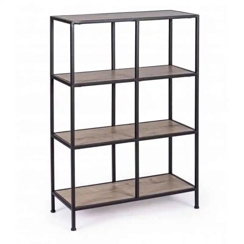 Konte Design Libreria Shape In Acciaio E Legno Nobilitato 60x25x90 Cm