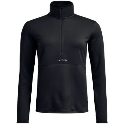 Ortovox Fleece Light Zip Neck W Strato Intermedio Sci (Black Raven) taglia L Ortovox Fleece Light Zip Neck W Strato Intermedio Sci (Black Raven) taglia L