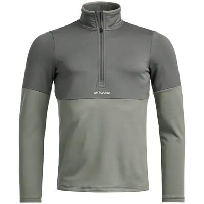Ortovox Fleexe Light Zip Neck Strato Intermedio Sci (Green Sage) taglia L Ortovox Fleexe Light Zip Neck Strato Intermedio Sci (Green Sage) taglia L
