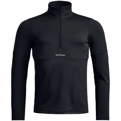Ortovox Fleexe Light Zip Neck Strato Intermedio Sci (Black Raven) taglia L Ortovox Fleexe Light Zip Neck Strato Intermedio Sci (Black Raven) taglia L