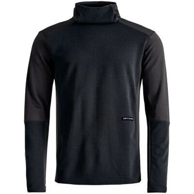 Strato Intermedio Sci Ortovox Fleece Cord Felpa con cappuccio (XL - Black Raven) taglia XL Strato Intermedio Sci Ortovox Fleece Cord Felpa con cappuccio (XL - Black Raven) taglia XL