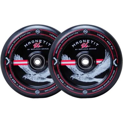 Striker Bgseakk Magnetit Ruote Monopattino Pacco da 2 (110mm - Nero) Striker Bgseakk Magnetit Ruote Monopattino Pacco da 2 (110mm - Nero)
