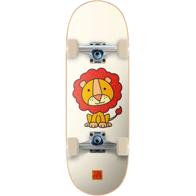 Tricks Lion Soft Top Skateboard Bambini (Bianco) taglia 7.87" Tricks Lion Soft Top Skateboard Bambini (Bianco) taglia 7.87"