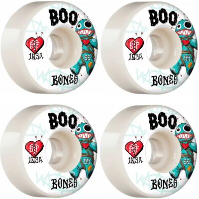 Ruote Skateboard Bones Pro STF V4 Wide Pacco da 4 (55mm - Boo Voodoo) Ruote Skateboard Bones Pro STF V4 Wide Pacco da 4 (55mm - Boo Voodoo)