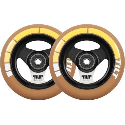 Ruote Monopattino Tilt Stage I Wide Pacco da 2 (120mm - Gold Stripe) Ruote Monopattino Tilt Stage I Wide Pacco da 2 (120mm - Gold Stripe)