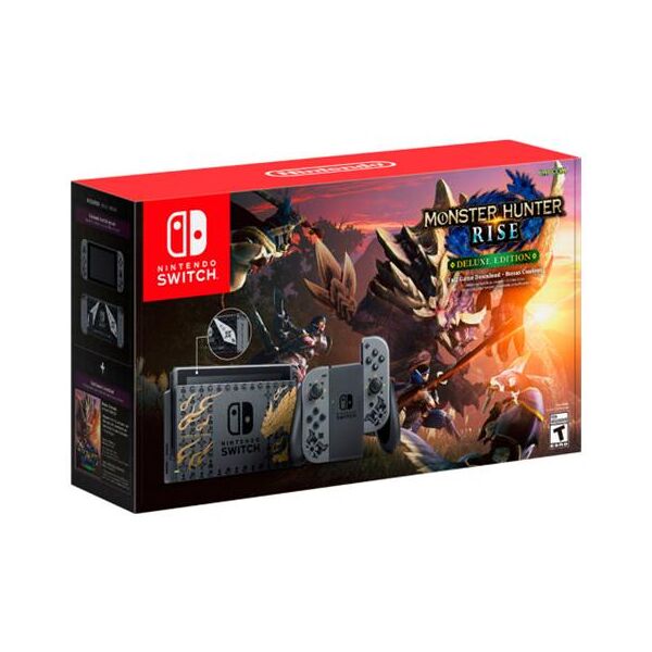 nintendo console switch v2 1.1 monster hunter rise deluxe edition
