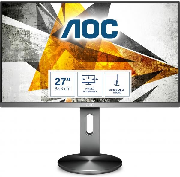 AOC 90 Series I2790pqu/bt Monitor Pc 68,6 Cm (27") 1920 X 1080 Pixel Full Hd Led Grigio