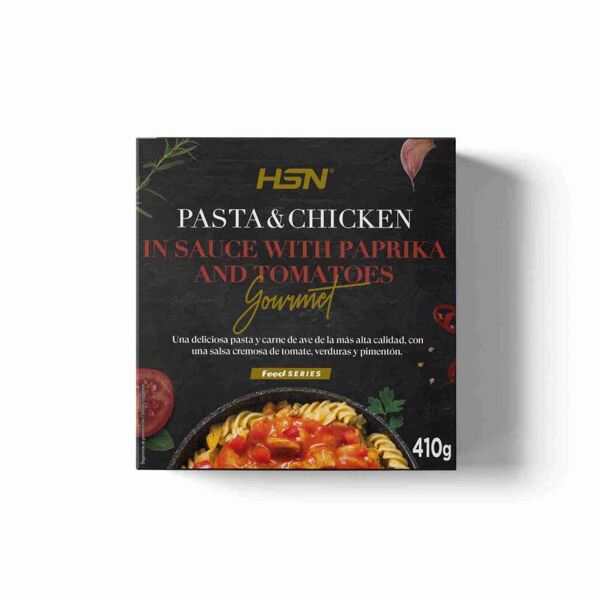 hsn gourmet pasta con pollo e salsa di pomodoro e paprika - 410g