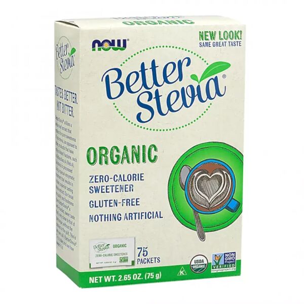now foods better stevia® dolcificante - 75 bustine gusto naturale
