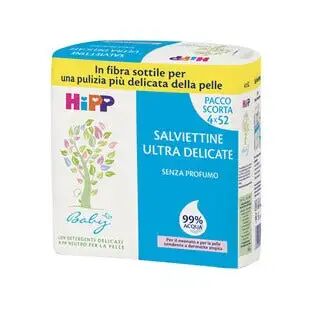 Hipp – Salviettine Delicate 99% Acqua Multipack 4x52pz